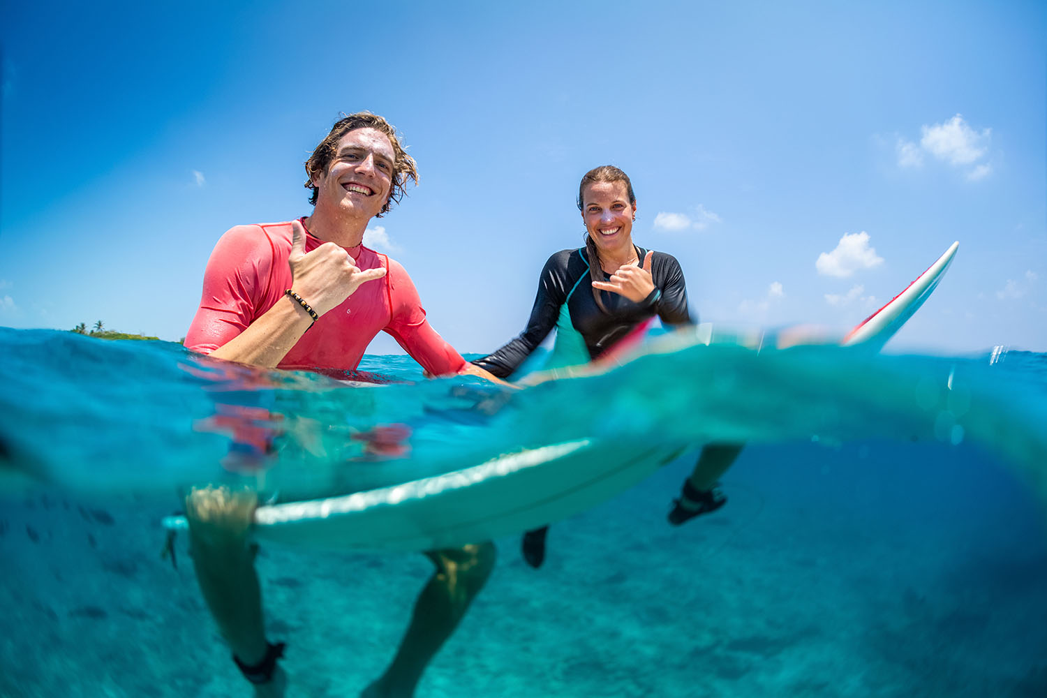 clases de surf en grupo